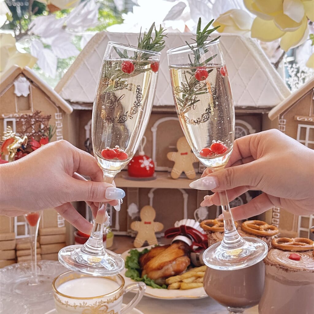 【ノエルスパークリングワイン付き】GINGERBREAD HOUSE STAND Afternoon Tea